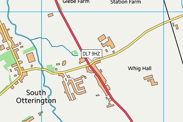 DL7 9HZ map - OS VectorMap District (Ordnance Survey)