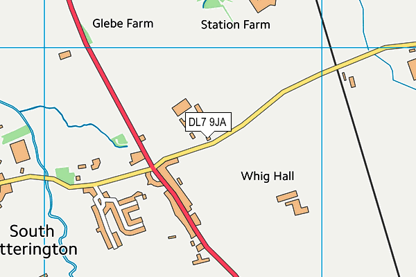 DL7 9JA map - OS VectorMap District (Ordnance Survey)