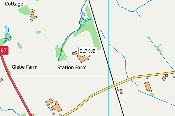 DL7 9JB map - OS VectorMap District (Ordnance Survey)