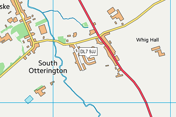 DL7 9JJ map - OS VectorMap District (Ordnance Survey)
