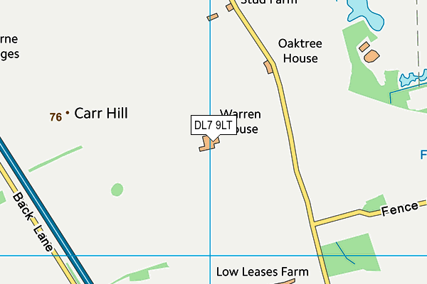 DL7 9LT map - OS VectorMap District (Ordnance Survey)