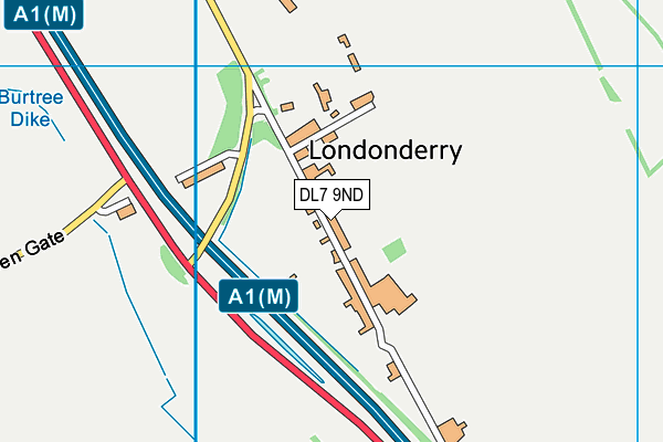 DL7 9ND map - OS VectorMap District (Ordnance Survey)