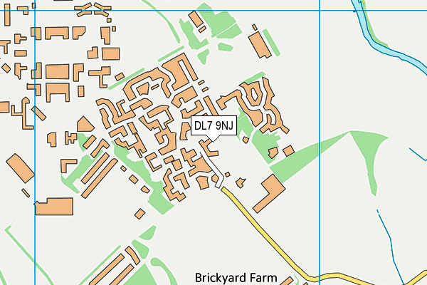 DL7 9NJ map - OS VectorMap District (Ordnance Survey)
