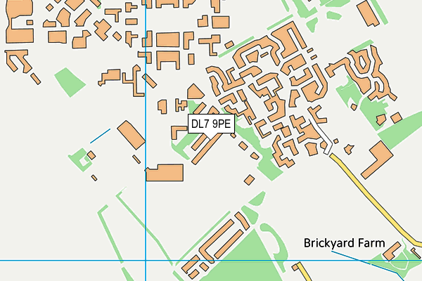 DL7 9PE map - OS VectorMap District (Ordnance Survey)