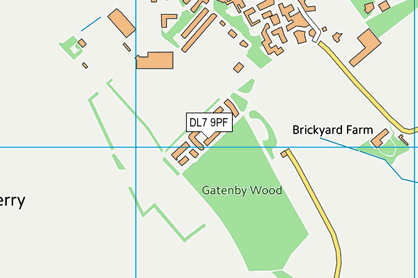 DL7 9PF map - OS VectorMap District (Ordnance Survey)