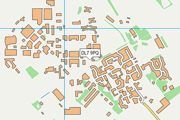 DL7 9PQ map - OS VectorMap District (Ordnance Survey)
