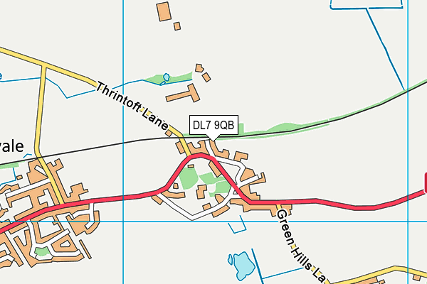 DL7 9QB map - OS VectorMap District (Ordnance Survey)