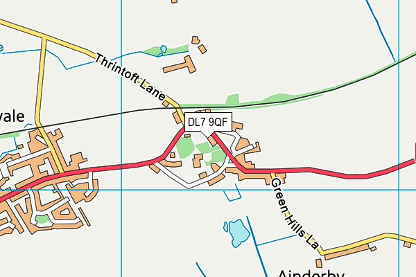 DL7 9QF map - OS VectorMap District (Ordnance Survey)