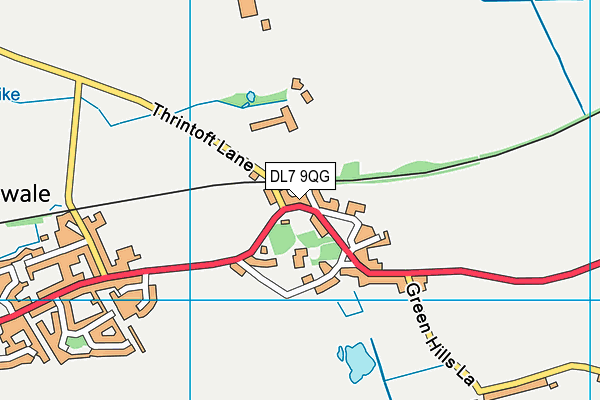 DL7 9QG map - OS VectorMap District (Ordnance Survey)