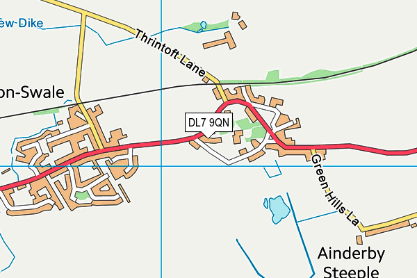 DL7 9QN map - OS VectorMap District (Ordnance Survey)