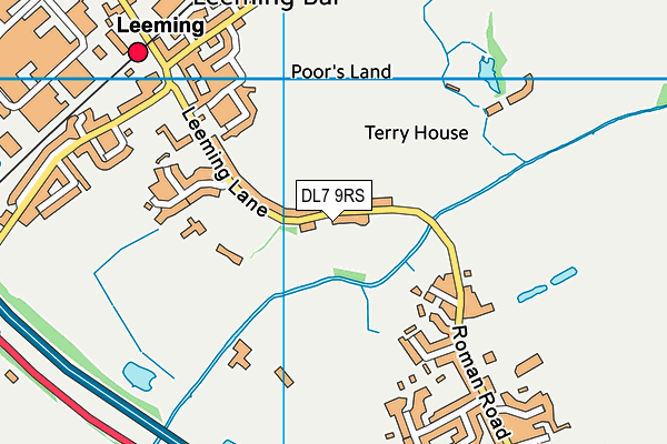 DL7 9RS map - OS VectorMap District (Ordnance Survey)