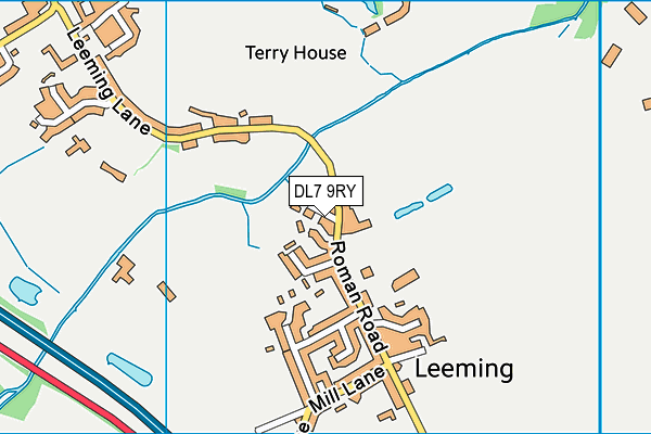 DL7 9RY map - OS VectorMap District (Ordnance Survey)