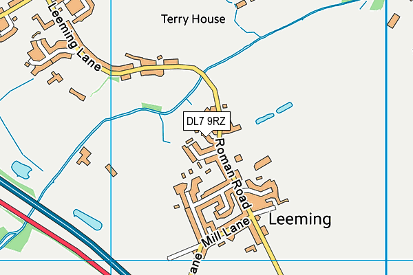 DL7 9RZ map - OS VectorMap District (Ordnance Survey)