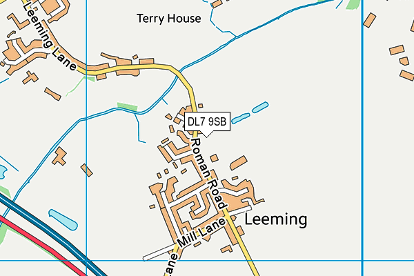 DL7 9SB map - OS VectorMap District (Ordnance Survey)