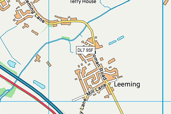 DL7 9SF map - OS VectorMap District (Ordnance Survey)