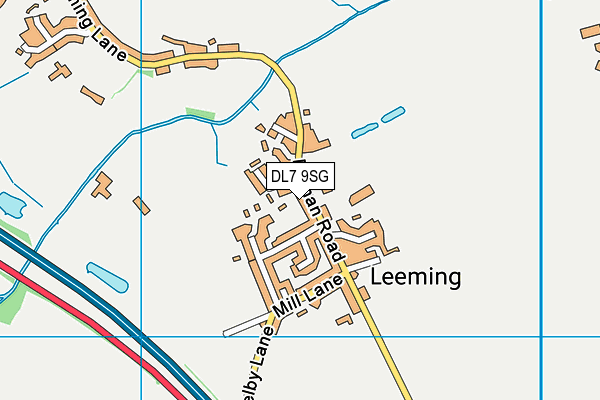 Leeming and Londonderry Community Primary School map (DL7 9SG) - OS VectorMap District (Ordnance Survey)