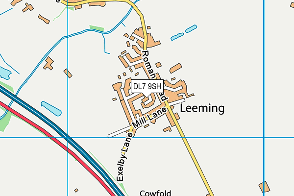 DL7 9SH map - OS VectorMap District (Ordnance Survey)