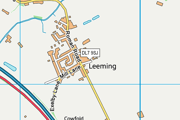 DL7 9SJ map - OS VectorMap District (Ordnance Survey)
