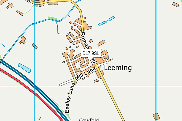 DL7 9SL map - OS VectorMap District (Ordnance Survey)