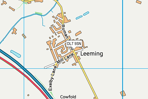 DL7 9SN map - OS VectorMap District (Ordnance Survey)