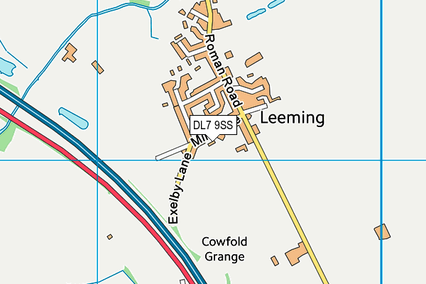 DL7 9SS map - OS VectorMap District (Ordnance Survey)