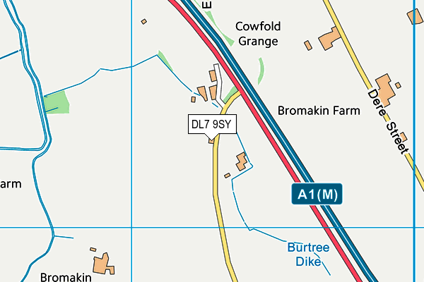 DL7 9SY map - OS VectorMap District (Ordnance Survey)