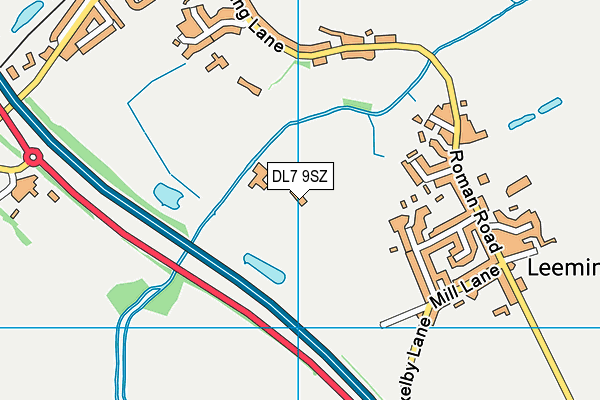 DL7 9SZ map - OS VectorMap District (Ordnance Survey)