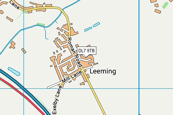 DL7 9TB map - OS VectorMap District (Ordnance Survey)