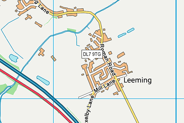 DL7 9TG map - OS VectorMap District (Ordnance Survey)