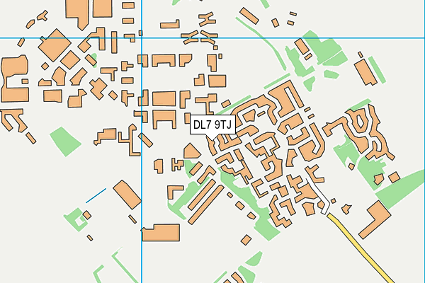 DL7 9TJ map - OS VectorMap District (Ordnance Survey)