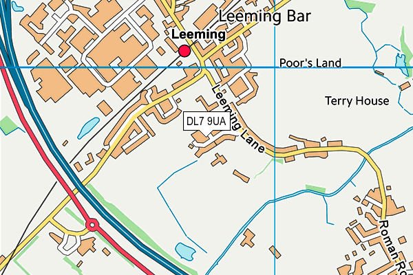 DL7 9UA map - OS VectorMap District (Ordnance Survey)