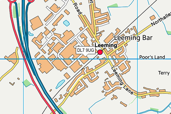 Ki Fitness map (DL7 9UG) - OS VectorMap District (Ordnance Survey)