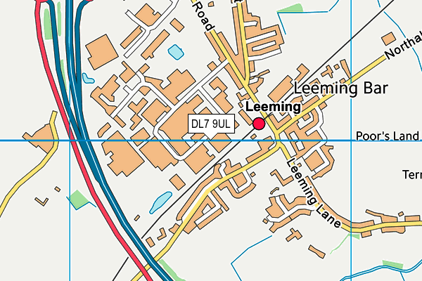DL7 9UL map - OS VectorMap District (Ordnance Survey)