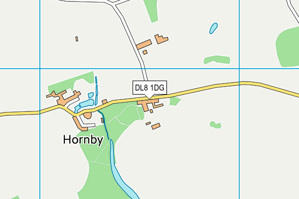 DL8 1DG map - OS VectorMap District (Ordnance Survey)