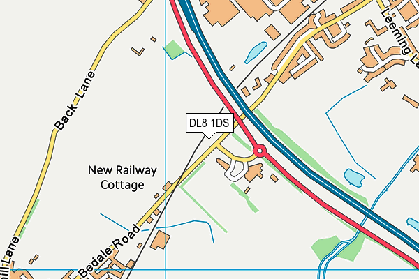 DL8 1DS map - OS VectorMap District (Ordnance Survey)