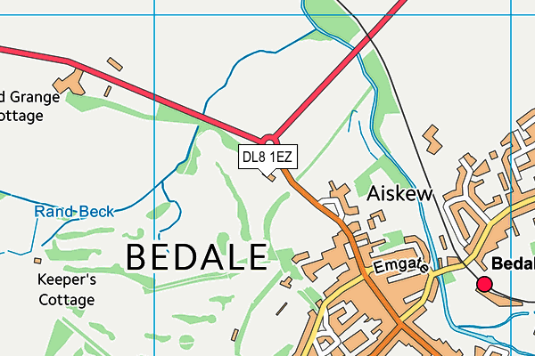 Bedale Golf Club map (DL8 1EZ) - OS VectorMap District (Ordnance Survey)