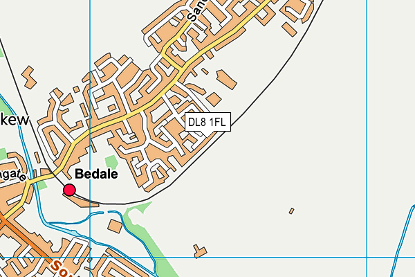 DL8 1FL map - OS VectorMap District (Ordnance Survey)