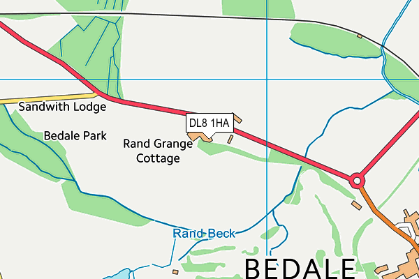 Bedale Athletic And Sports Association map (DL8 1HA) - OS VectorMap District (Ordnance Survey)