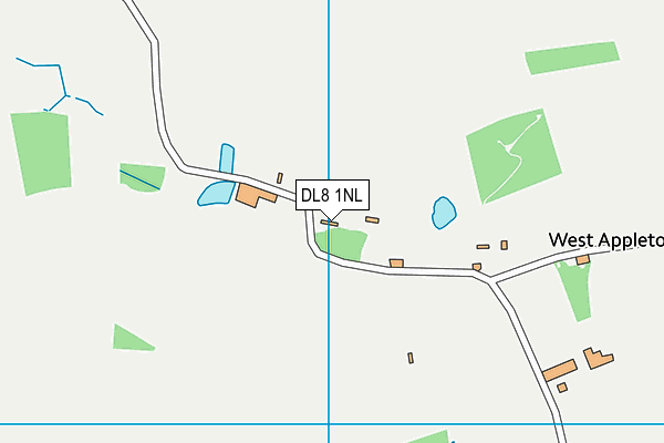 DL8 1NL map - OS VectorMap District (Ordnance Survey)