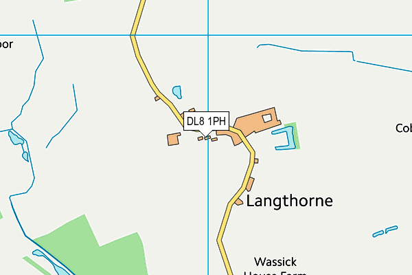 DL8 1PH map - OS VectorMap District (Ordnance Survey)
