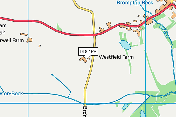 DL8 1PP map - OS VectorMap District (Ordnance Survey)