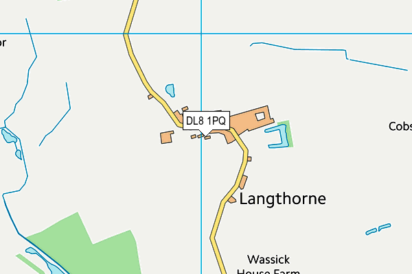 DL8 1PQ map - OS VectorMap District (Ordnance Survey)