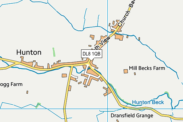 DL8 1QB map - OS VectorMap District (Ordnance Survey)