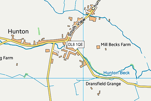 DL8 1QE map - OS VectorMap District (Ordnance Survey)