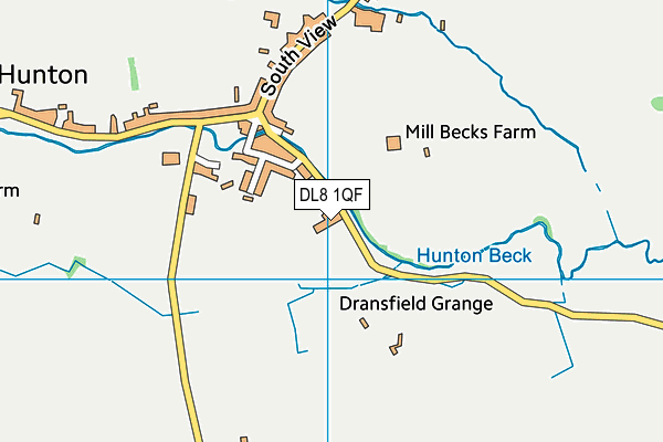 DL8 1QF map - OS VectorMap District (Ordnance Survey)