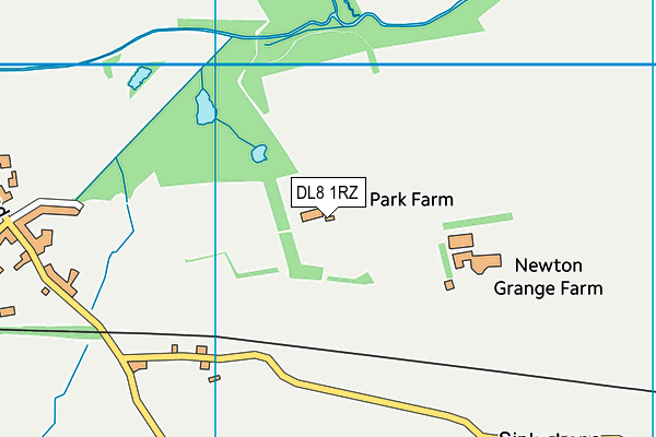 DL8 1RZ map - OS VectorMap District (Ordnance Survey)