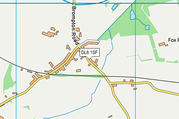 DL8 1SF map - OS VectorMap District (Ordnance Survey)