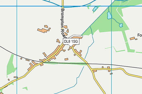 DL8 1SG map - OS VectorMap District (Ordnance Survey)