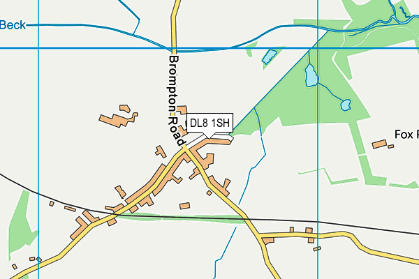 DL8 1SH map - OS VectorMap District (Ordnance Survey)