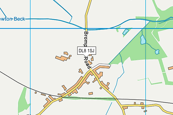 DL8 1SJ map - OS VectorMap District (Ordnance Survey)